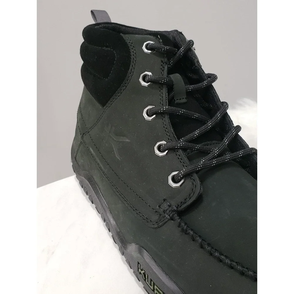 NEW NO BOX SZ 11 Kuru $189 Quest Men's Smokestack Black Leather Waterproof Boots